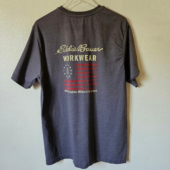 Eddie Bauer Short Sleeve Causal Everyday Shirt XL Gray - Picture 1 of 8